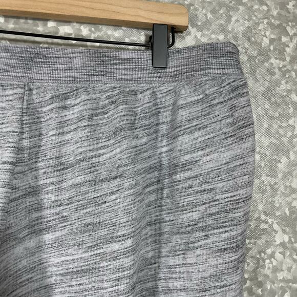 Catherines Women's Plus Size Gray Marled Sweatpants - Size 1X (18-20W) - Pockets - Picture 6 of 7